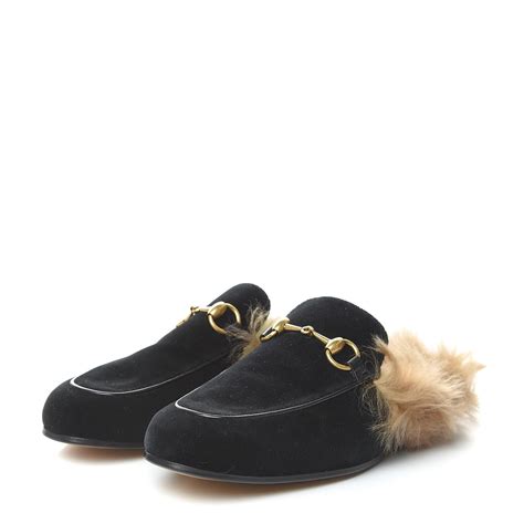 gucci fur slippers mens|gucci fur slippers velvet bottom.